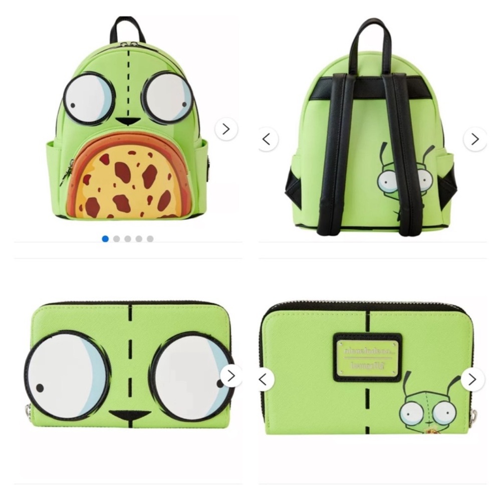 Loungefly Invader Zim Gir Pizza Mini Backpack & Wallet Set - Exclusives